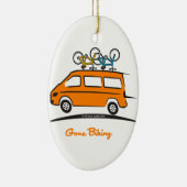 Mercedes Sprinter Gone Biking Keramisch Ornament (Rechts)