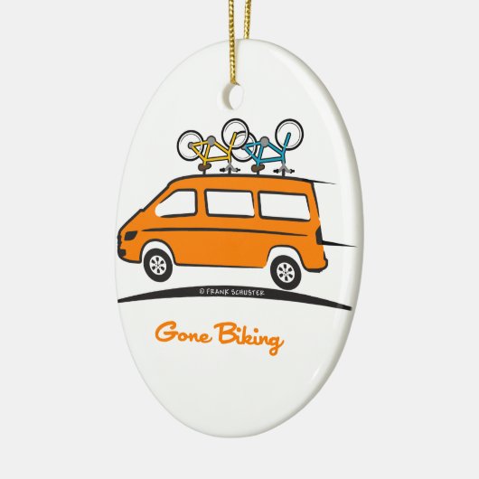 Mercedes Sprinter Gone Biking Keramisch Ornament (Links)