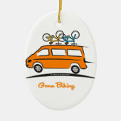 Mercedes Sprinter Gone Biking Keramisch Ornament (Voorkant)