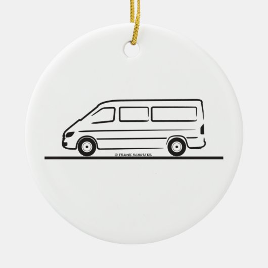 Mercedes Sprinter Keramisch Ornament (Voorkant)