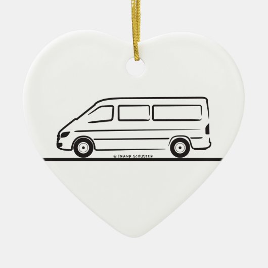 Mercedes Sprinter Keramisch Ornament (Voorkant)