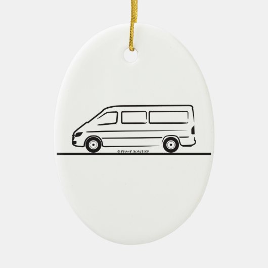 Mercedes Sprinter Keramisch Ornament (Voorkant)