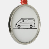 Mercedes Sprinter Metalen Ornament (Rechts)