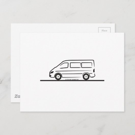 Mercedes Sprinter Short Wheelbase Briefkaart (Voorkant / Achterkant)