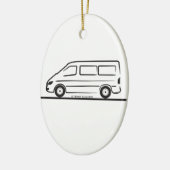 Mercedes Sprinter Short Wheelbase Keramisch Ornament (Links)