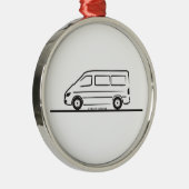 Mercedes Sprinter Short Wheelbase Metalen Ornament (Rechts)