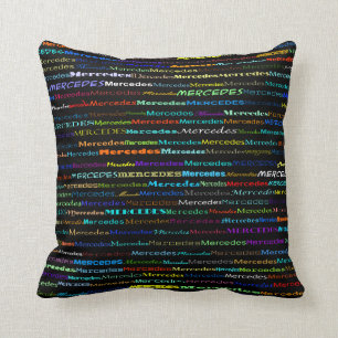 Mercedes Text Design I Sierkussen