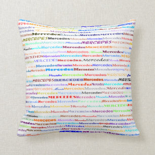 Mercedes Text Design II Sierkussen