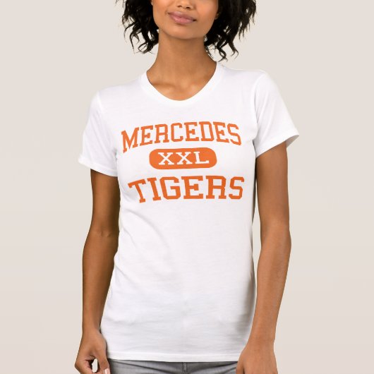 Mercedes - Tigers - High School - Mercedes Texas T-shirt (Voorkant)