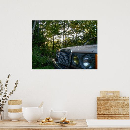Mercedes W123 Poster (Keuken)