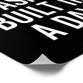 Mercedes was niet gebouwd in een dag grappige gebo poster (Hoek)