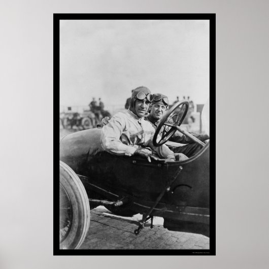 Mercer Auto Race Drivers 1916 Poster (Voorkant)