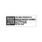 Mercer Baptist Church Wood Art Stamp Rubberstempel (Afrduk)