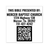 Mercer Baptist Kerk Automatische Stempel (Design)