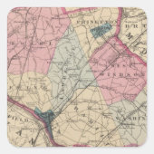 Mercer County, NJ Vierkante Sticker (Voorkant)