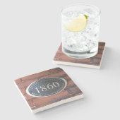 Mercer Williams Carriage House Sign, Savannah Stenen Onderzetter (Zijkant)