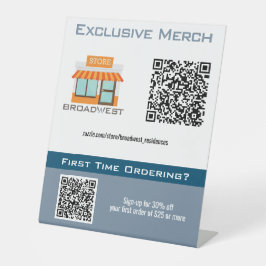 Merch Sign 1 Reclamebord Met Voetstuk