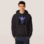 Merch Trash Panda Lightning Thunderbolt op de berg Hoodie (Voorkant volledig)