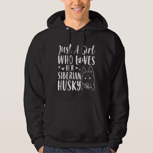 Merch voor Husky Dog Hoodie (Voorkant)