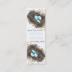 Merchandise Label, wit Mini Visitekaartje