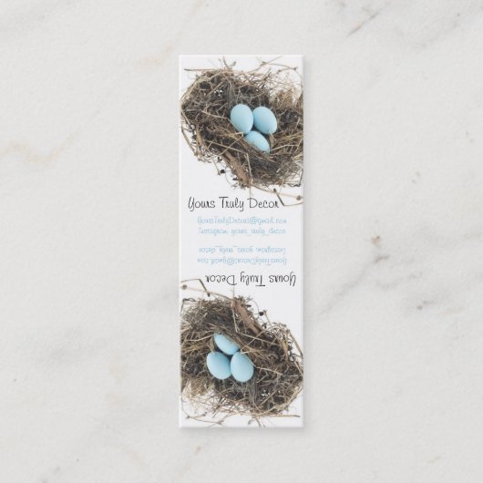 Merchandise Label, wit Mini Visitekaartje (Voorkant)