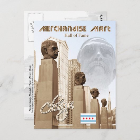 Merchandise Mart Hall of Fame, Chicago, Illinois Briefkaart (Voorkant / Achterkant)