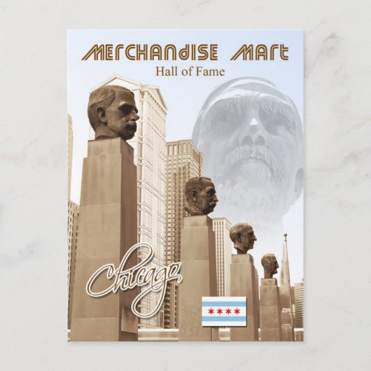 Merchandise Mart Hall of Fame, Chicago, Illinois Briefkaart (Voorkant)