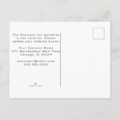 Merchandise Mart Kantoor Moving Announcement Aankondigingskaart (Achterkant)