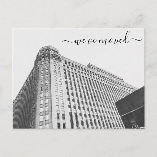Merchandise Mart Kantoor Moving Announcement Aankondigingskaart (Voorkant)