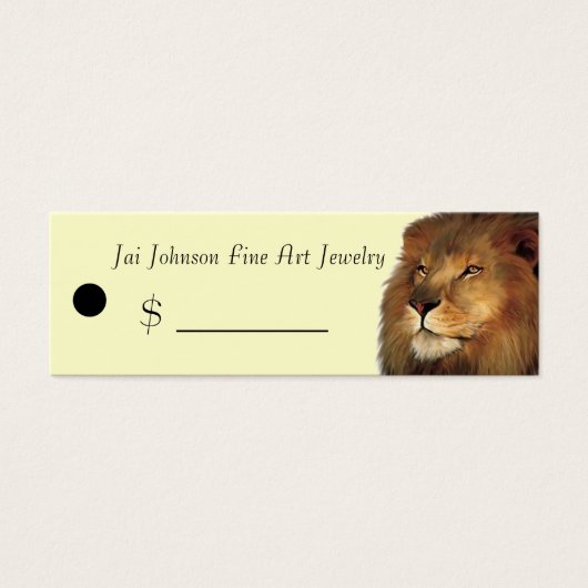 Merchandise Prijs Labels (Lion) Mini Visitekaartjes (Voorkant)
