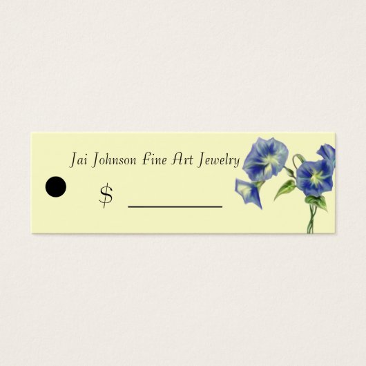 Merchandise Prijs Labels (Morning Glory) Mini Visitekaartjes (Voorkant)