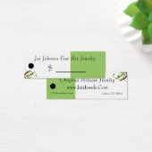 Merchandise Prijs Labels (Olive Groen/Rood) Mini Visitekaartjes (Bureau)