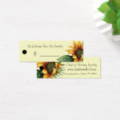 Merchandise Prijs Labels (Zonnebloem) Mini Visitekaartjes (Bureau)