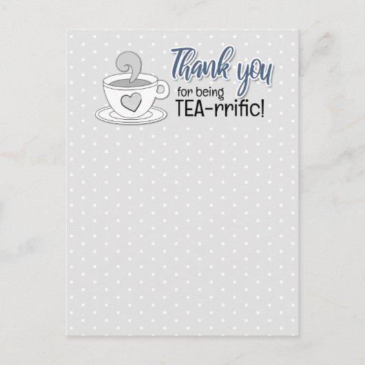 Merchandise voor een Thee Koffie Winkel Briefkaart (Voorkant)