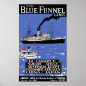  MERCHANT LINER REIZIGER POSTER (Voorkant)