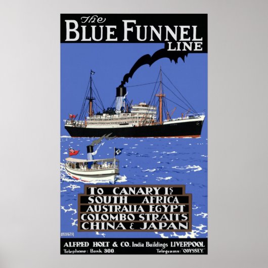  MERCHANT LINER REIZIGER POSTER (Voorkant)