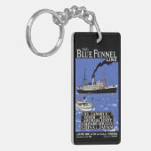 MERCHANT LINER REIZIGER POSTER SLEUTELHANGER (Voorkant Links)