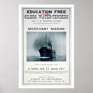 Merchant Marine Recruiting Poster (US02056)