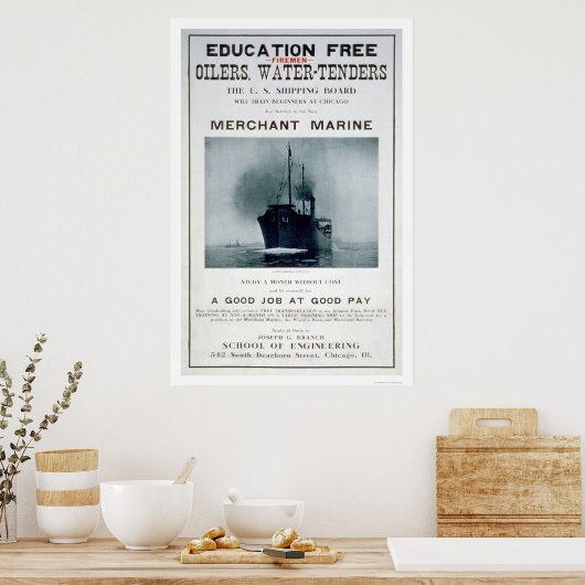 Merchant Marine Recruiting Poster (US02056) (Keuken)