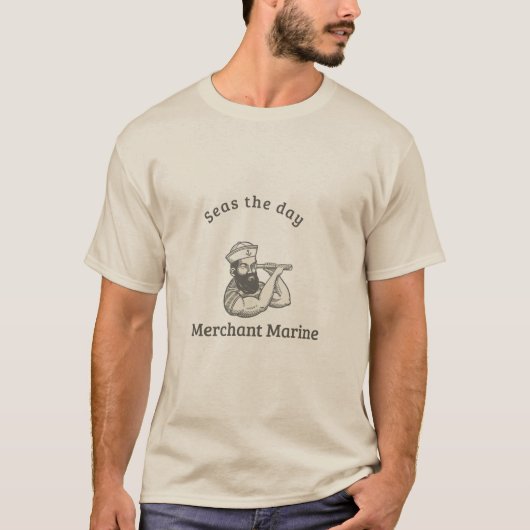 Merchant Marine "Zeeen the Day" T-shirt (Voorkant)