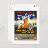 Merchant Seamen Briefkaart (Voorkant / Achterkant)