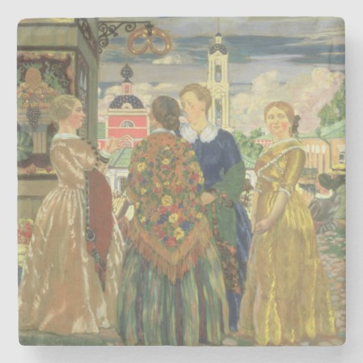 Merchant Women Stenen Onderzetter (Voorkant)
