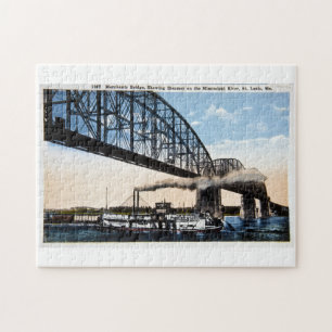 Merchants Bridge, Mississippi River, St. Louis, MO Legpuzzel