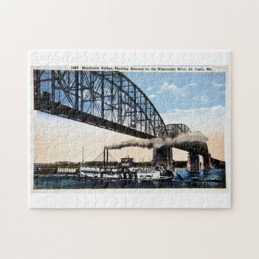 Merchants Bridge, Mississippi River, St. Louis, MO Legpuzzel (Horizontaal)