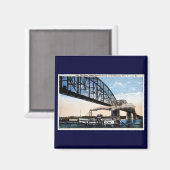 Merchants Bridge, Mississippi River, St. Louis, MO Magneet (Voorkant / Achterkant)