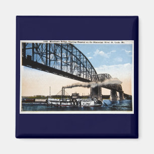 Merchants Bridge, Mississippi River, St. Louis, MO Magneet