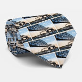 Merchants Bridge, Mississippi River, St. Louis, MO Stropdas (Opgerold)