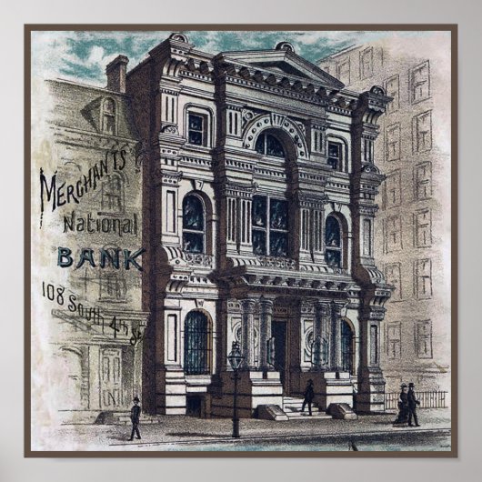 Merchants National Bank - Philadelphia Poster (Voorkant)