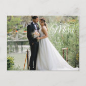 Merci Beacoup Favoriete trouwdag Foto Briefkaart (Voorkant)