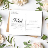 Merci Beacoup Franse foto bruiloft Briefkaart